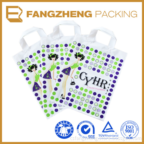 Plastic bag carrying handle